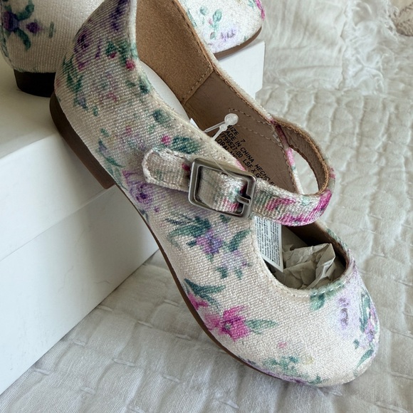 GAP x LoveShackFancy Toddler Girl 7 Mary Jane Floral Shoes NWT - Picture 10 of 15